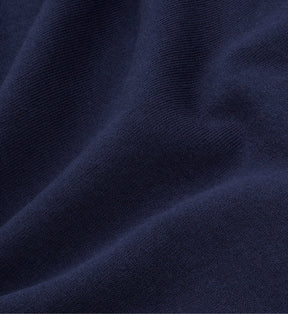 Eden Crest Cropped Zip Hoodie - Navy/White
