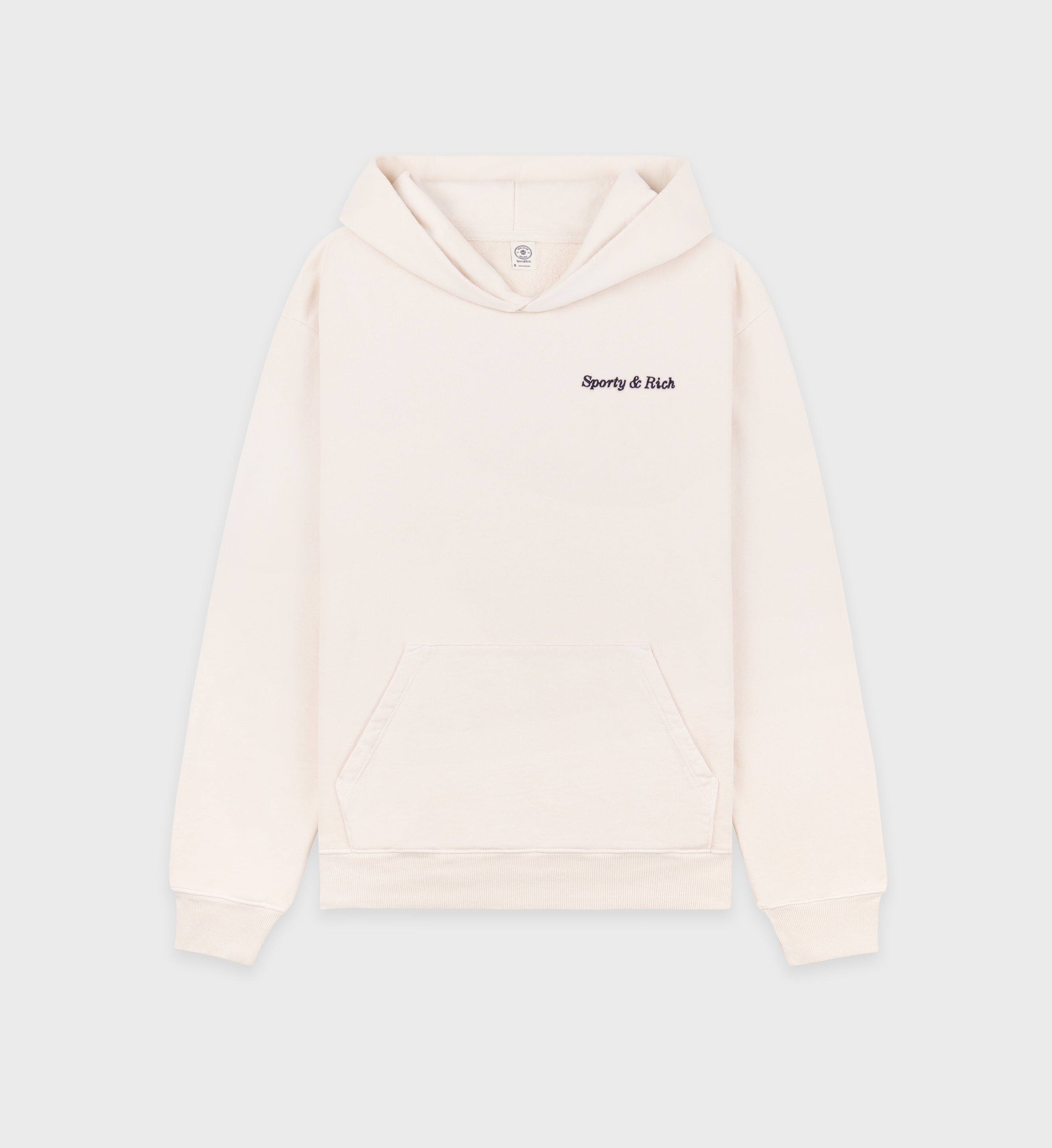 Eden Crest Hoodie - Cream/Navy