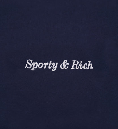 Eden Crest Hoodie - Navy/White