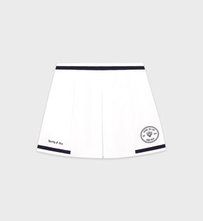 Eden Crest Embroidered Mila Skirt - White/Navy