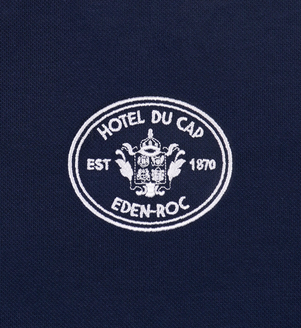 Eden Crest Embroidered Pique Polo - Navy/White