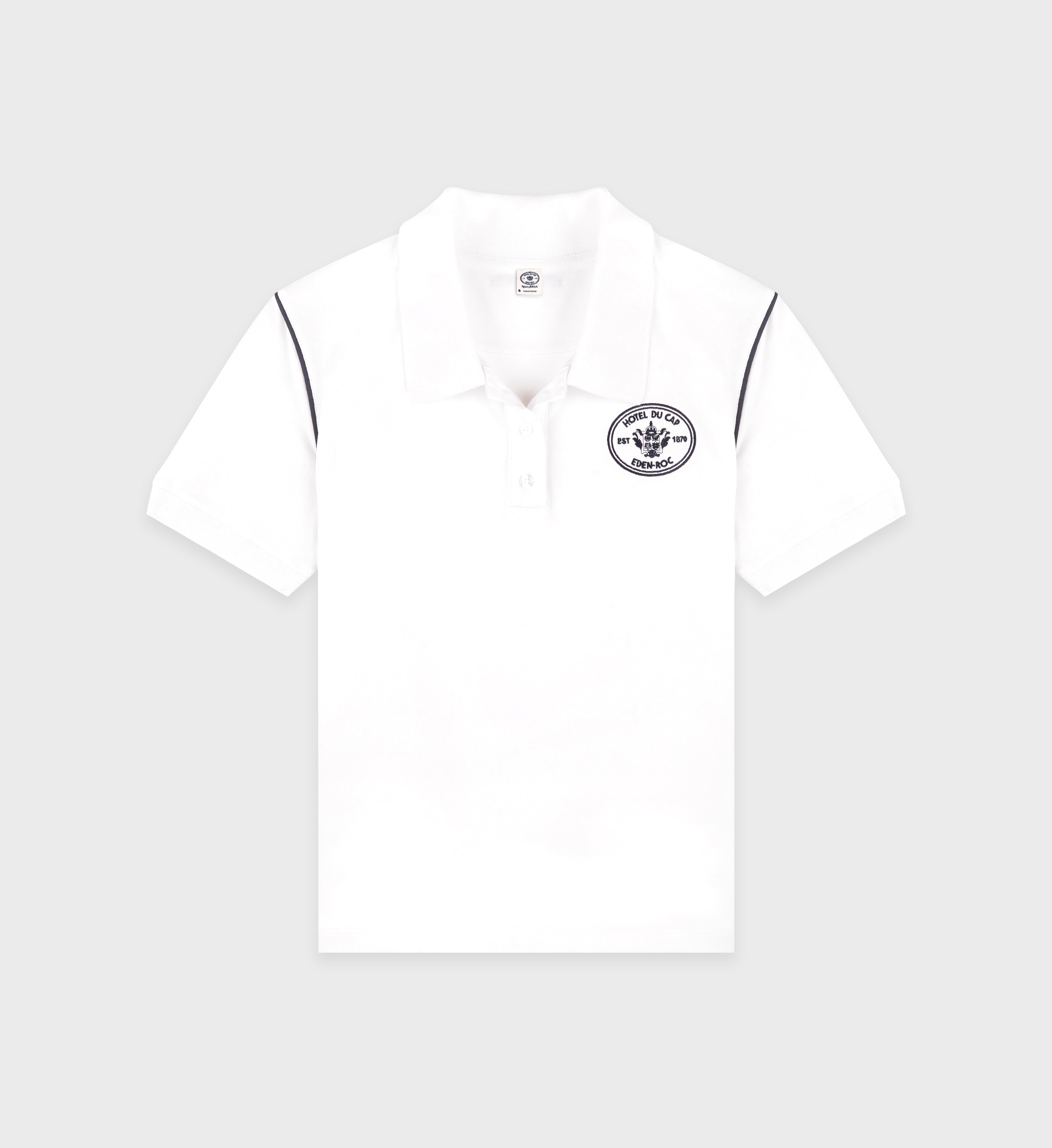 Eden Crest Embroidered Pique Polo - White/Navy