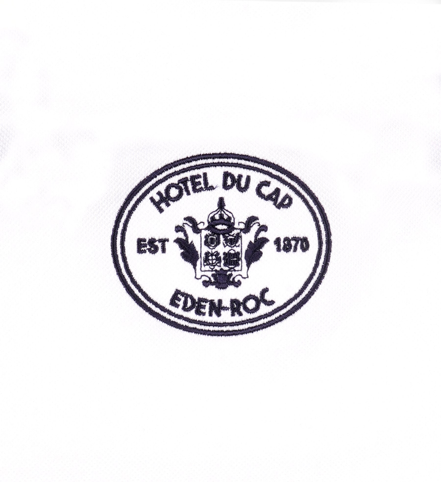 Eden Crest Embroidered Pique Polo - White/Navy