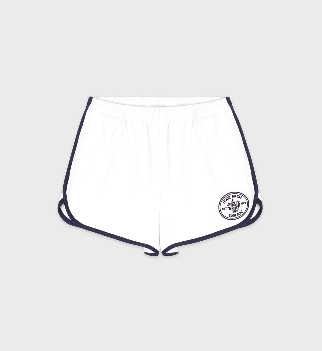 Eden Crest Embroidered Pique Short - White/Navy