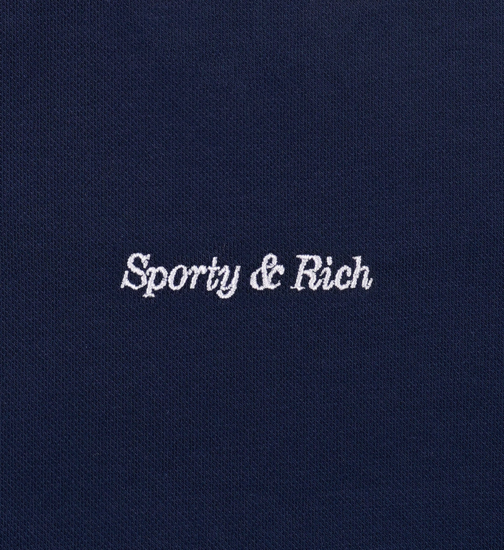 Eden Crest Embroidered Pique Tank - Navy/White