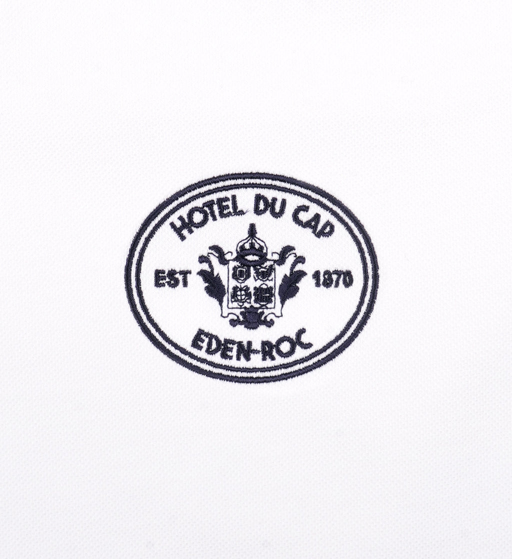 Eden Crest Embroidered Pique Tank - White/Navy