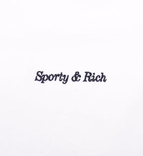 Eden Crest Embroidered Pique Tank - White/Navy