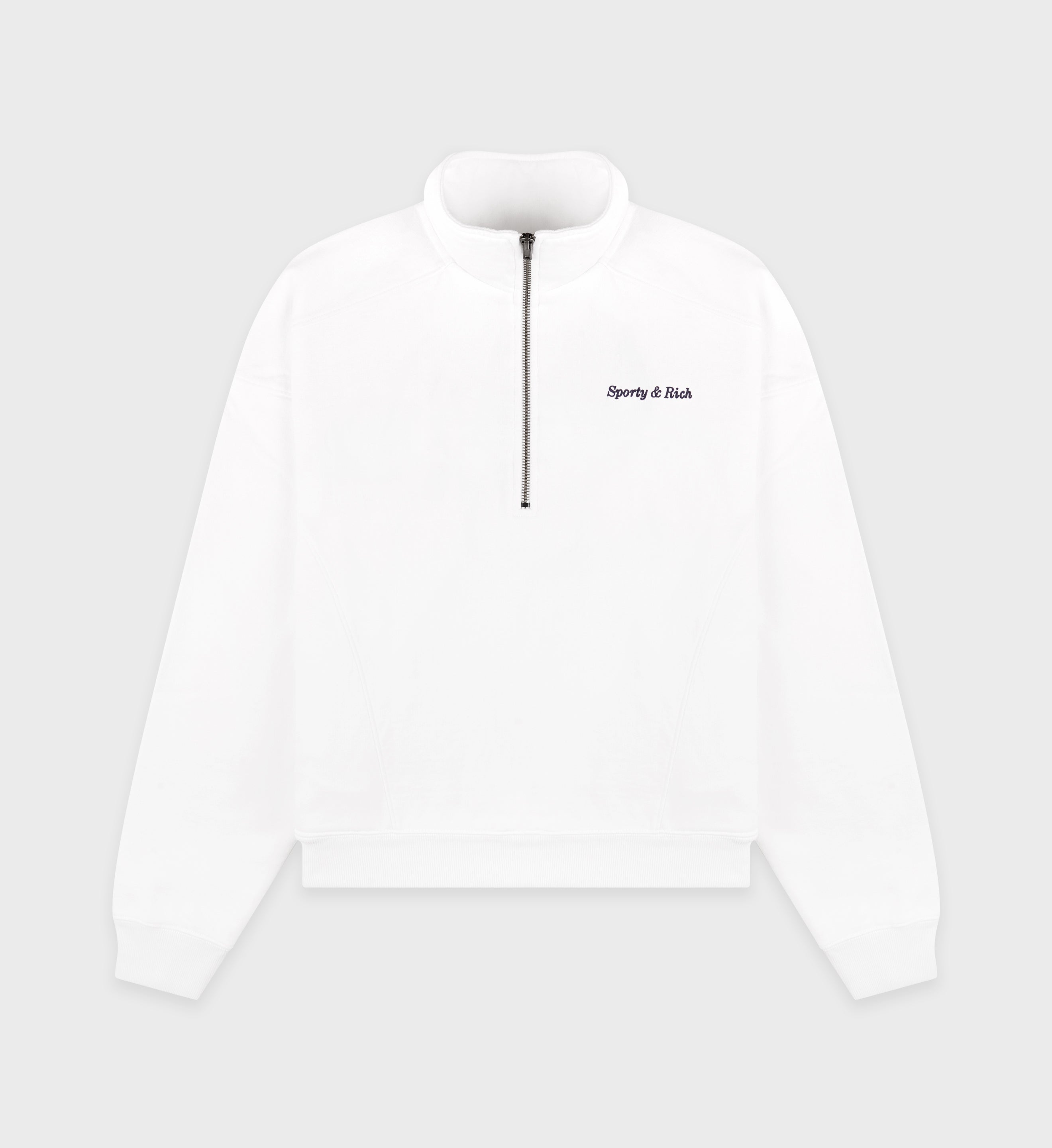 Eden Crest Quarter Zip - White/Navy
