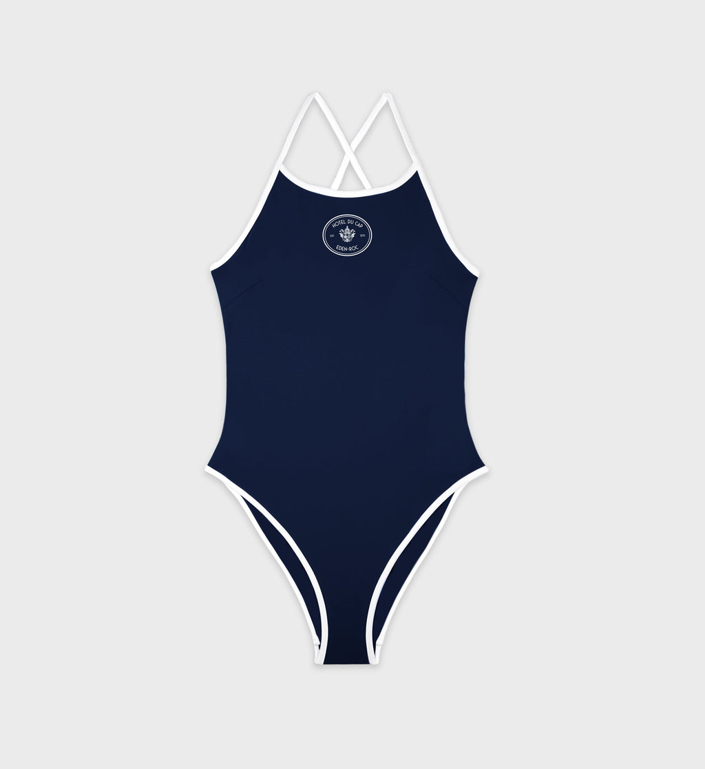 Eden Crest One Piece Swimsuit - Navy/White