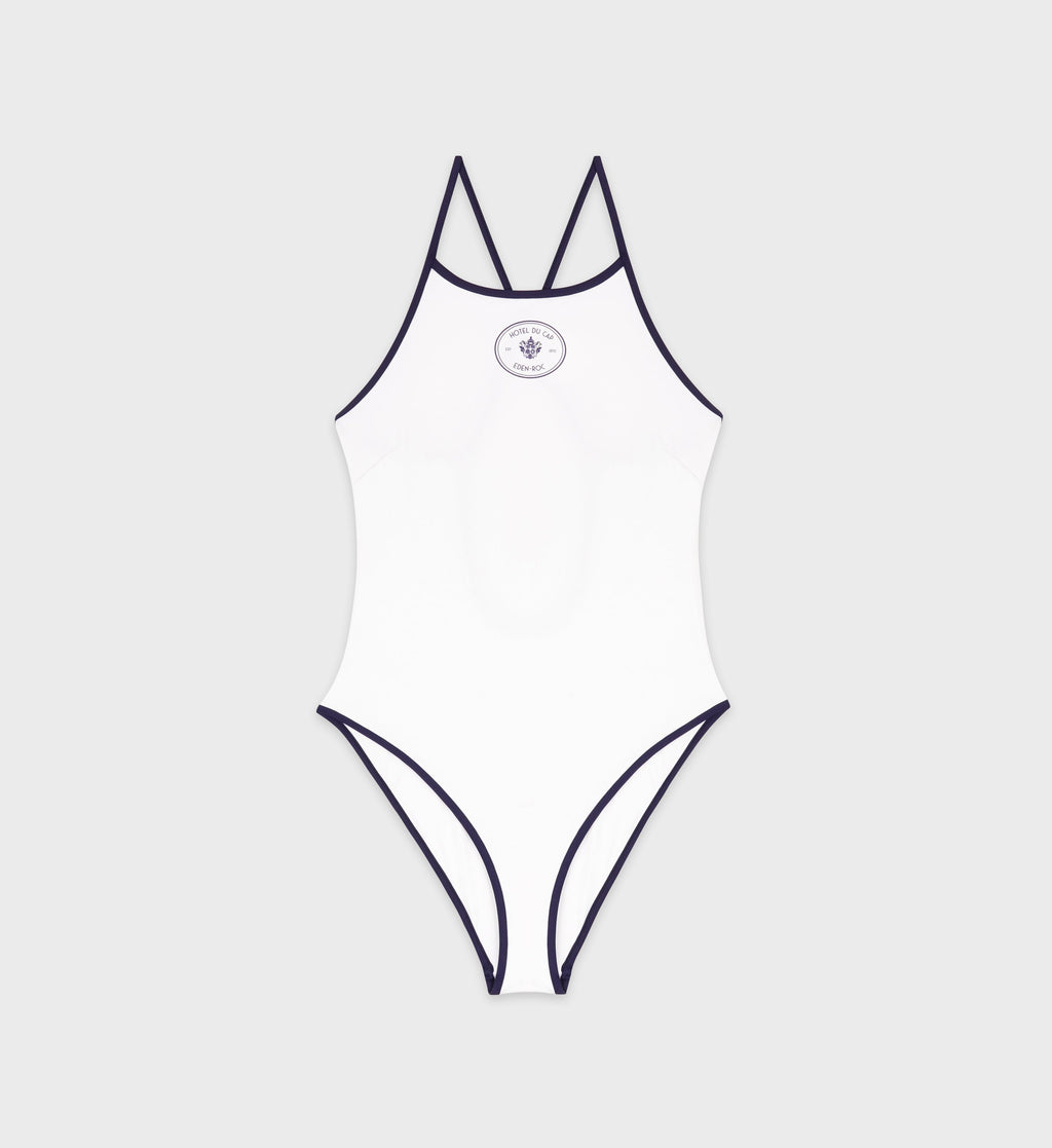 Eden Crest One Piece Swimsuit - White/Navy