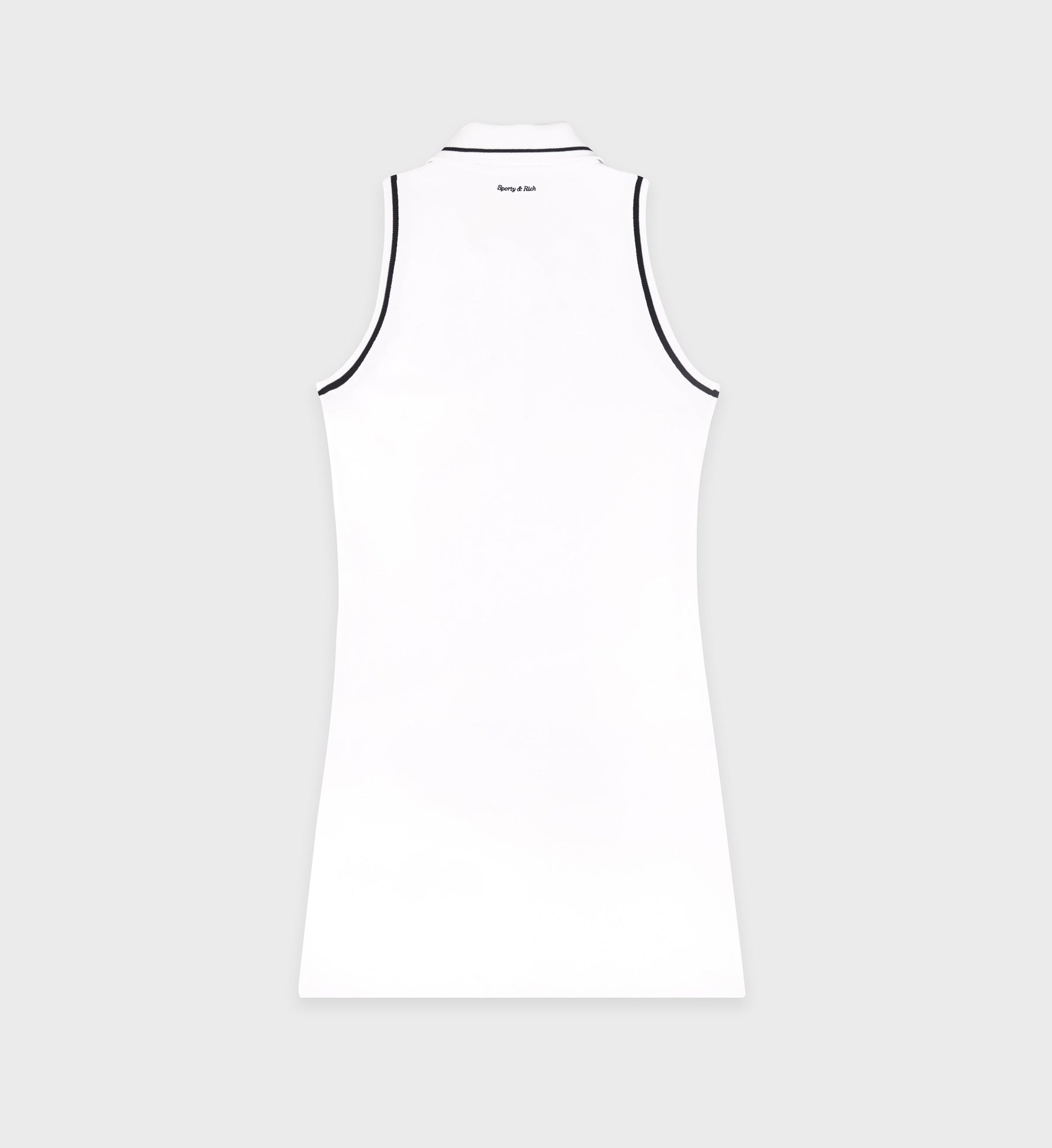 Eden Crest Pique Polo Dress - White/Navy