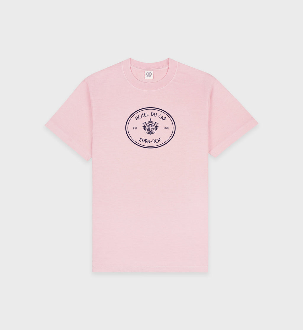 Eden Crest T-Shirt - Pink Dolphin/Navy