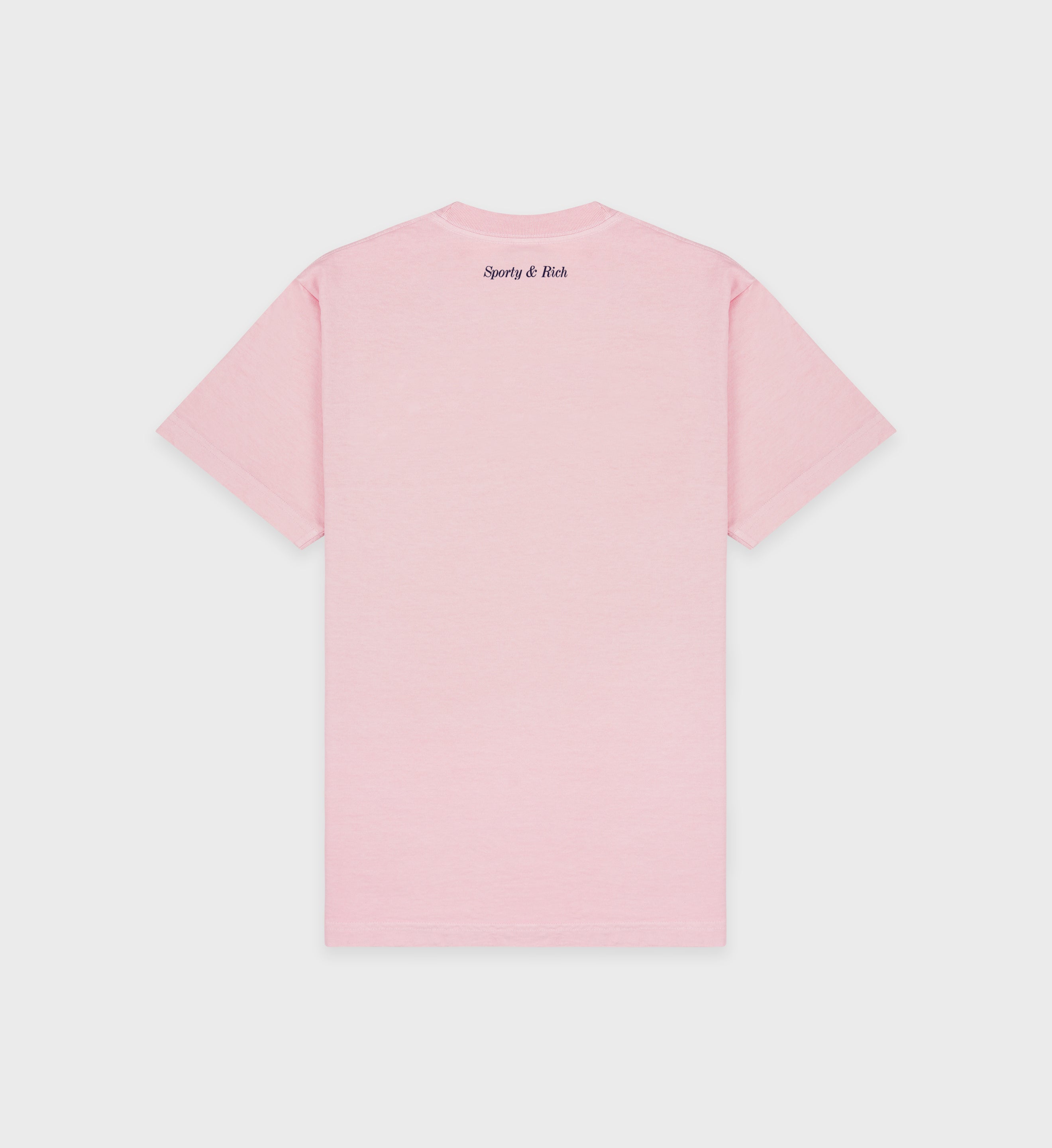 Eden Crest T-Shirt - Pink Dolphin/Navy