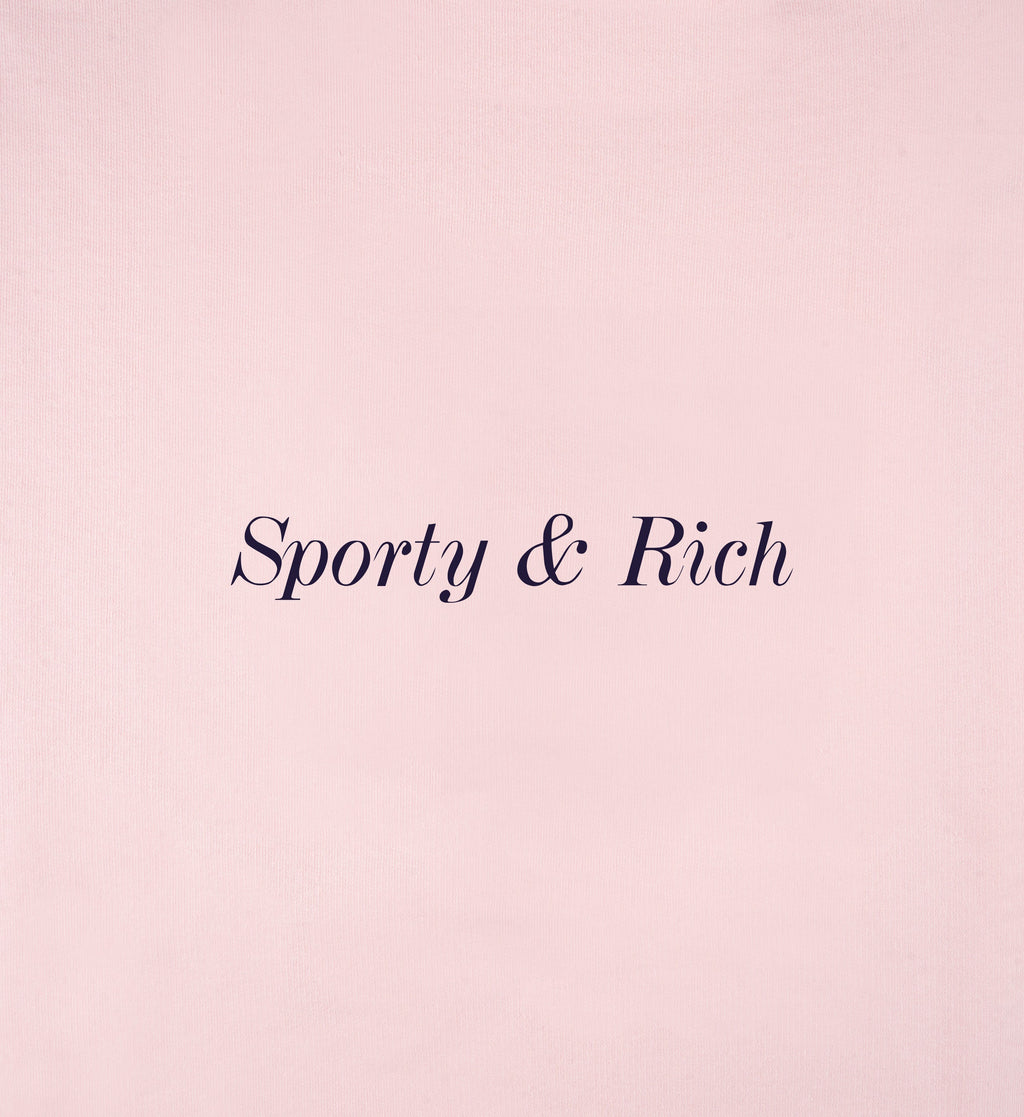 Eden Crest T-Shirt - Pink Dolphin/Navy