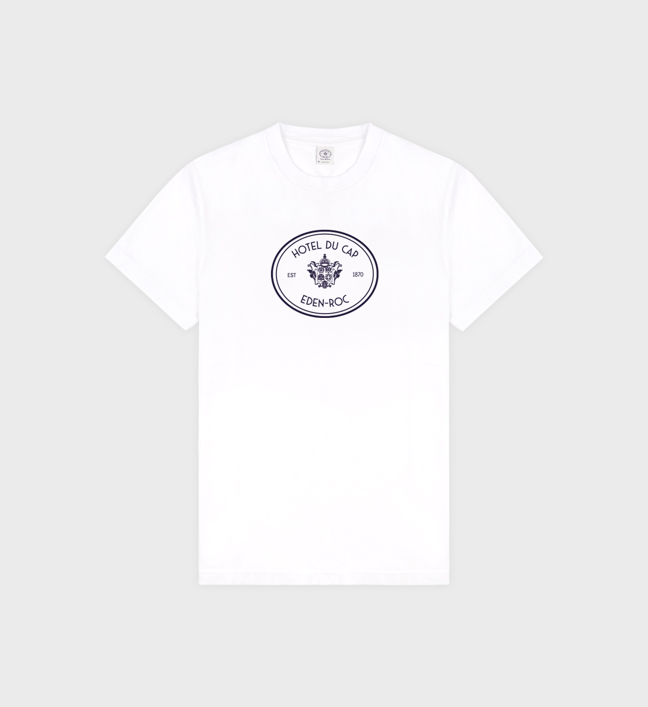 Eden Crest T-Shirt - White/Navy