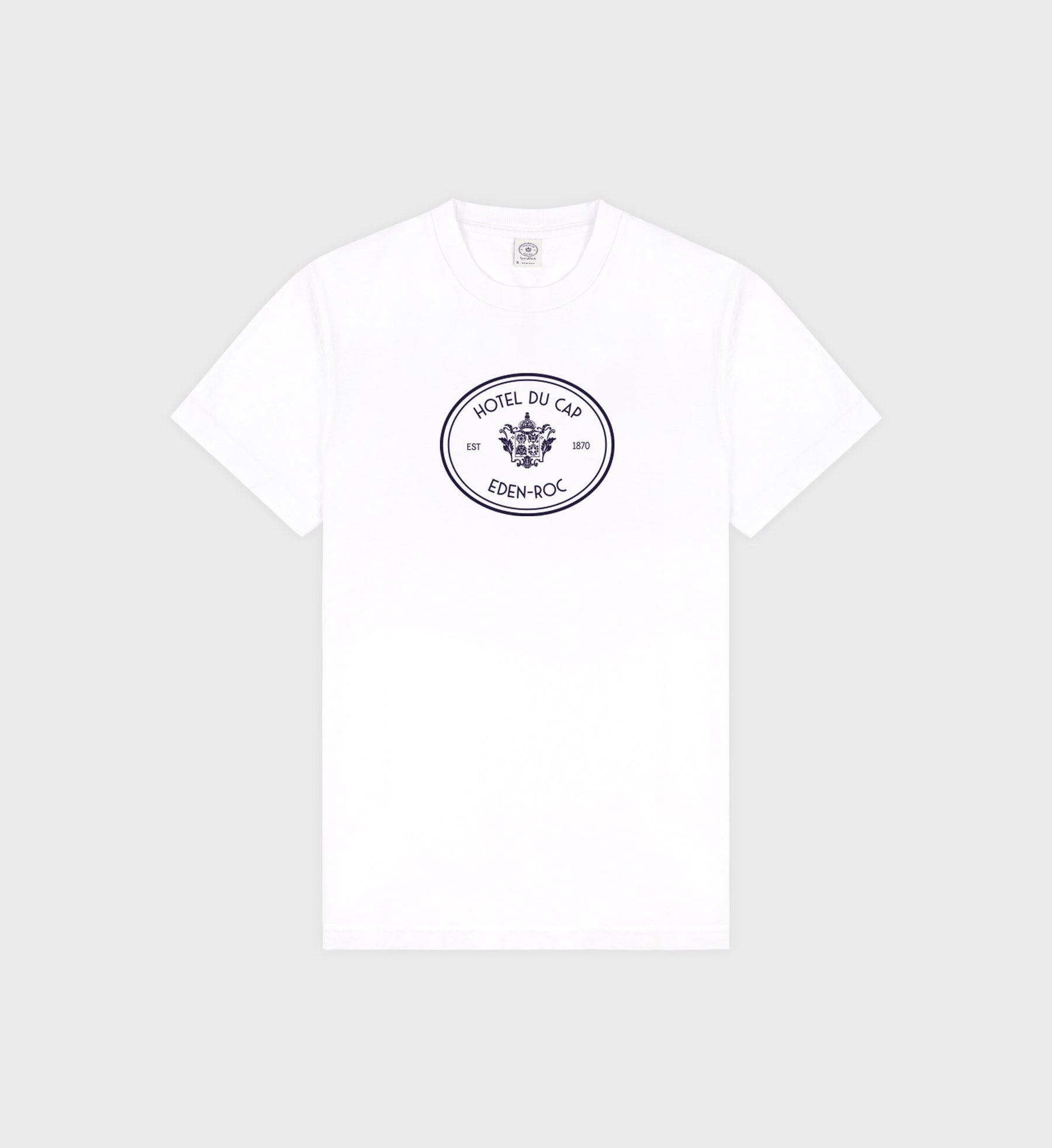 Eden Crest T-Shirt - White/Navy