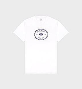 Eden Crest T-Shirt - White/Navy