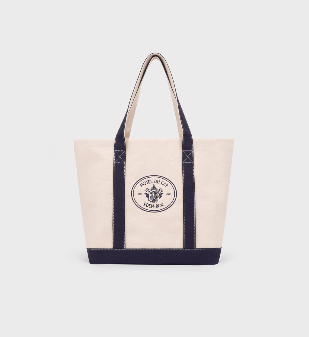 Eden Crest Two Tone Tote - Natural/Navy
