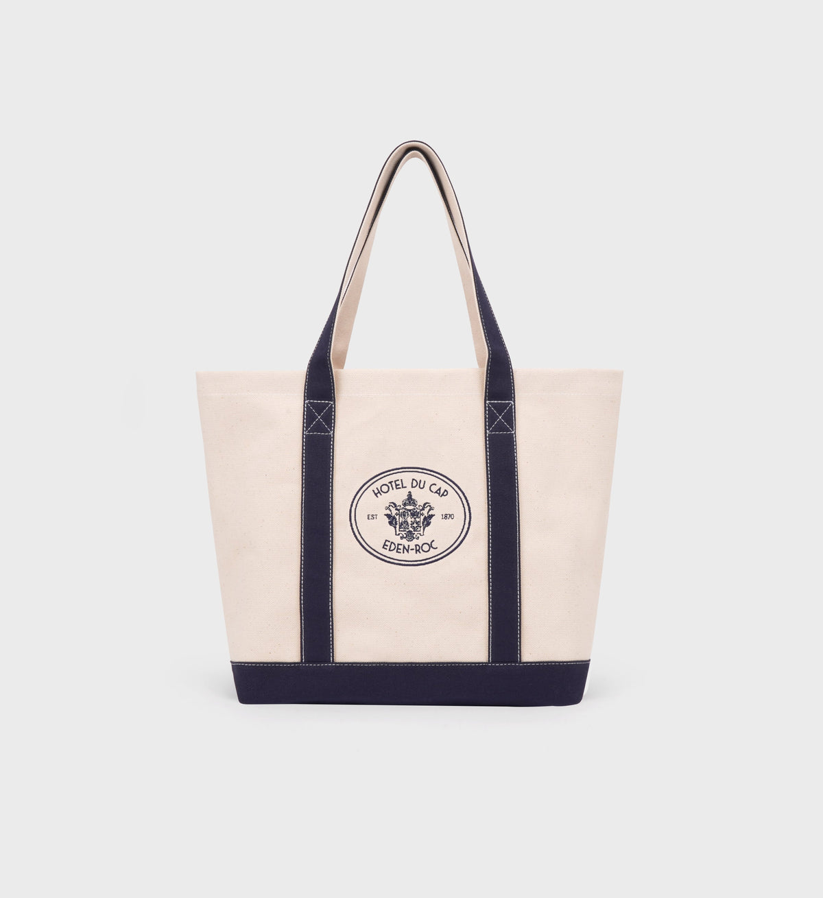 Eden Crest Two Tone Tote - Natural/Navy