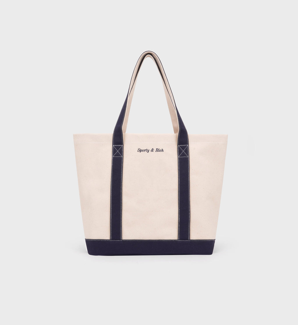 Eden Crest Two Tone Tote - Natural/Navy