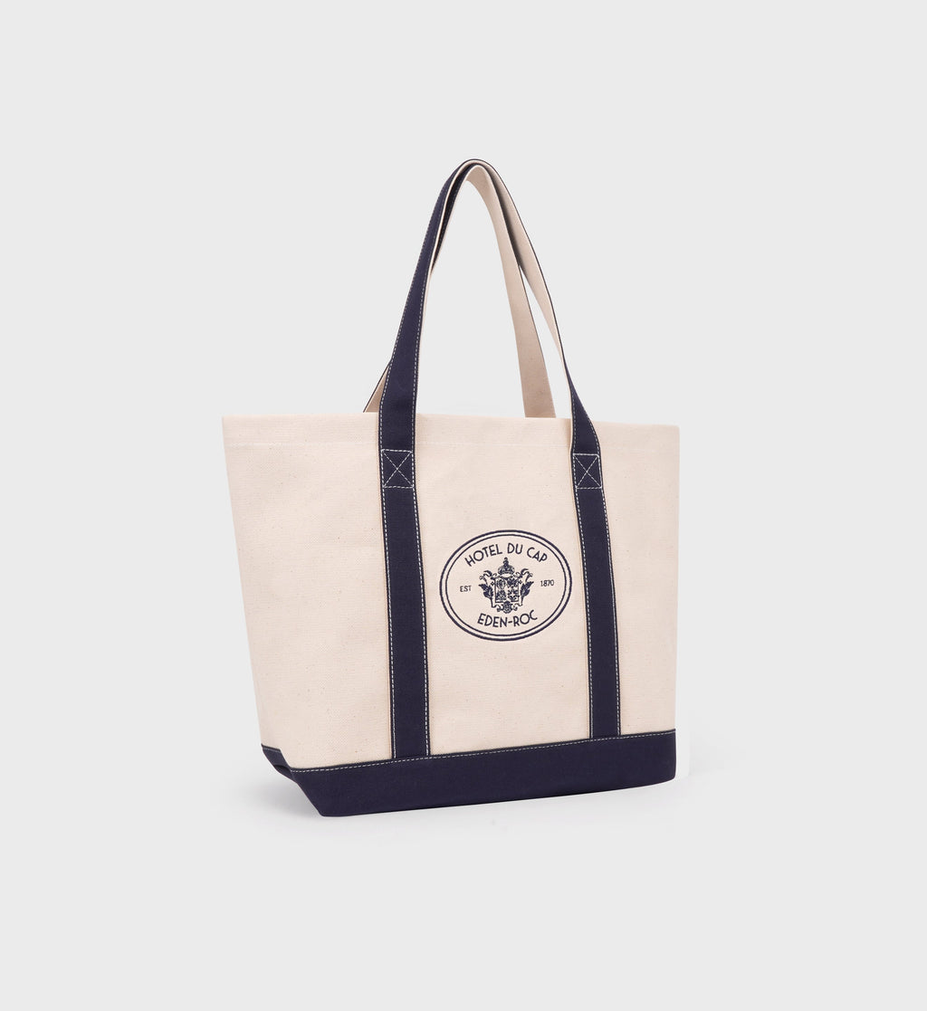 Eden Crest Two Tone Tote - Natural/Navy