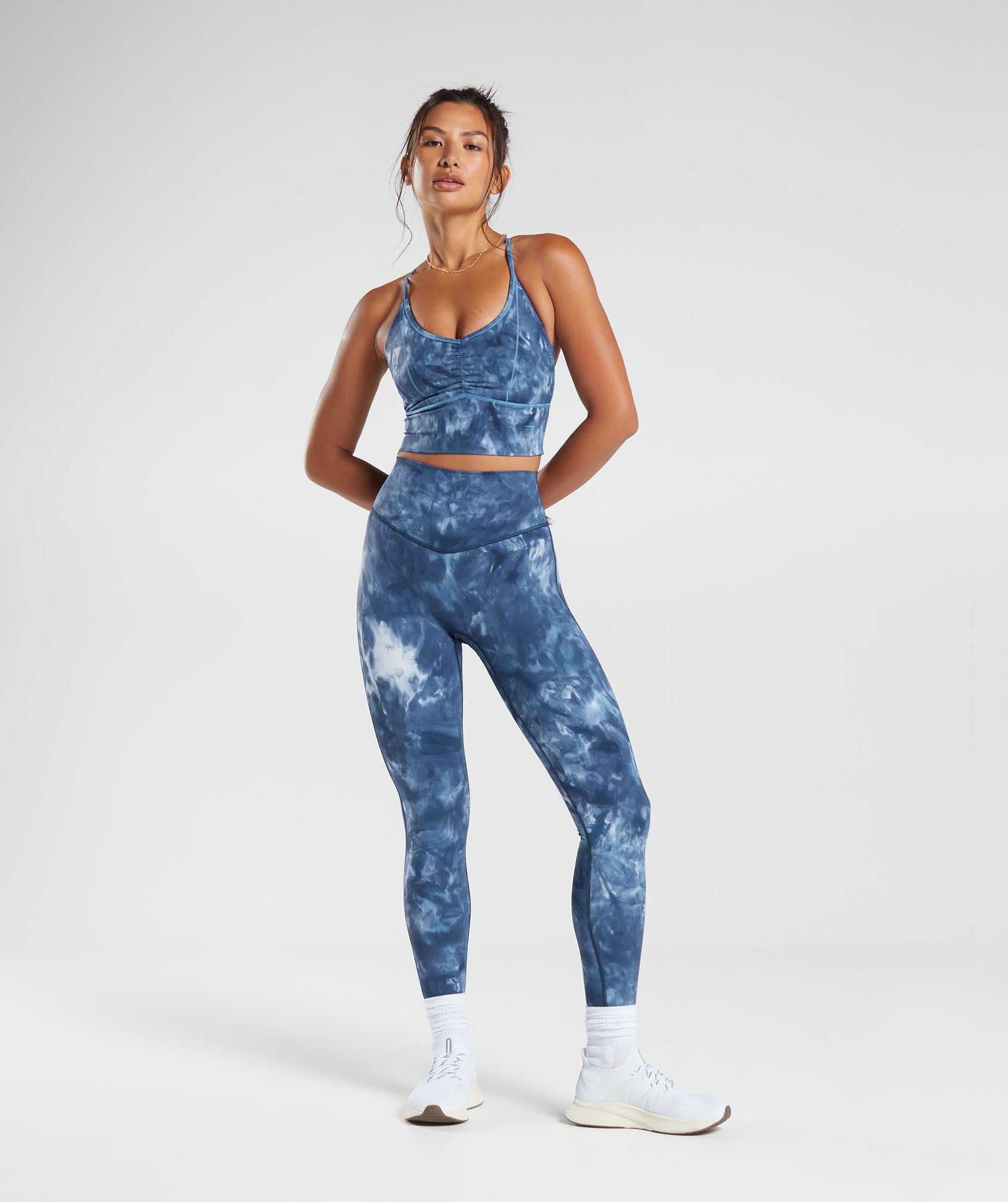 Gymshark Elevate Leggings - Lakeside Blue Spray Dye