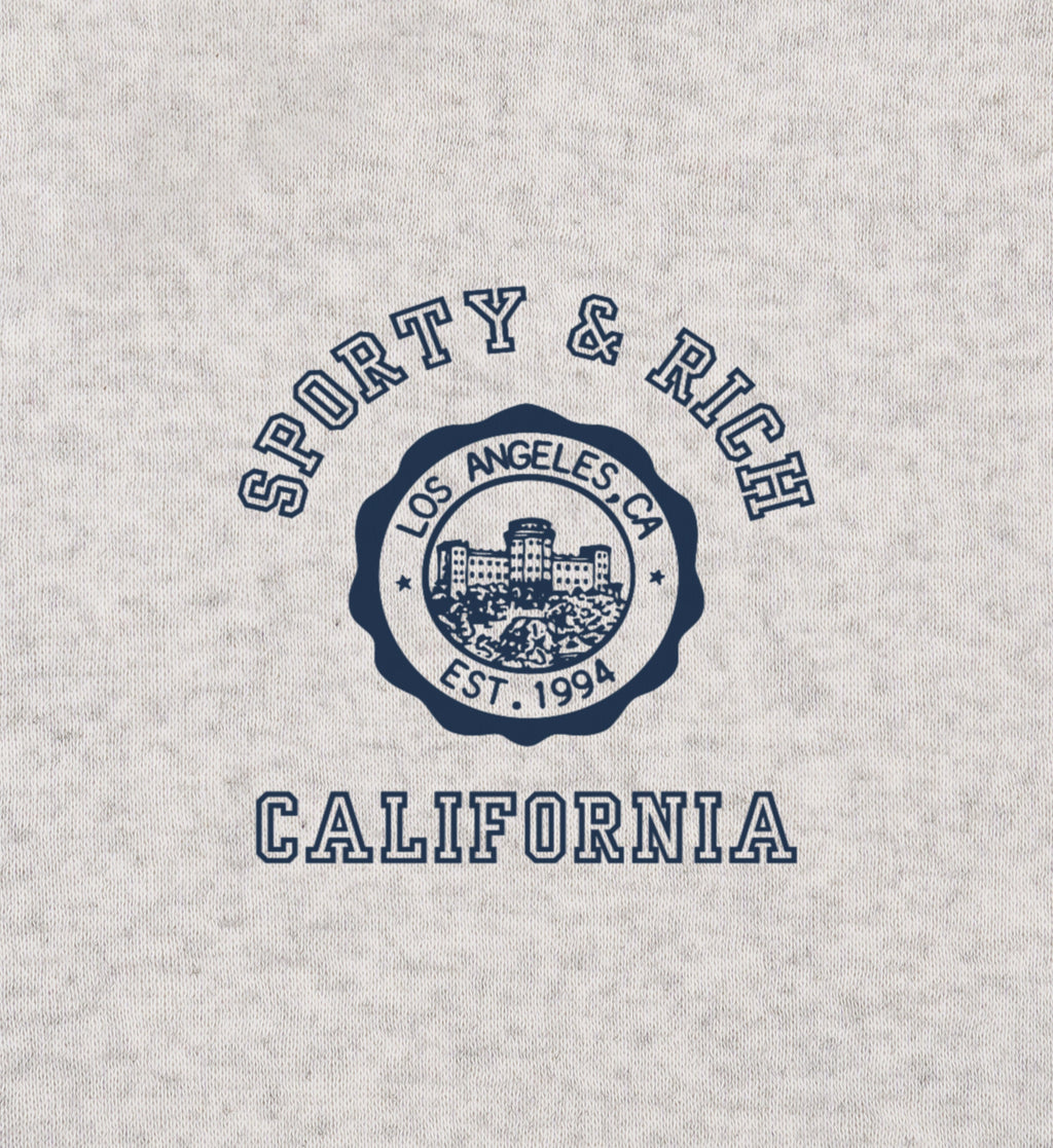California Emblem Soft Crewneck - Heather Gray/Navy