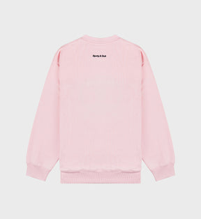 Eden Crest Crewneck - Pink Dolphin/Navy
