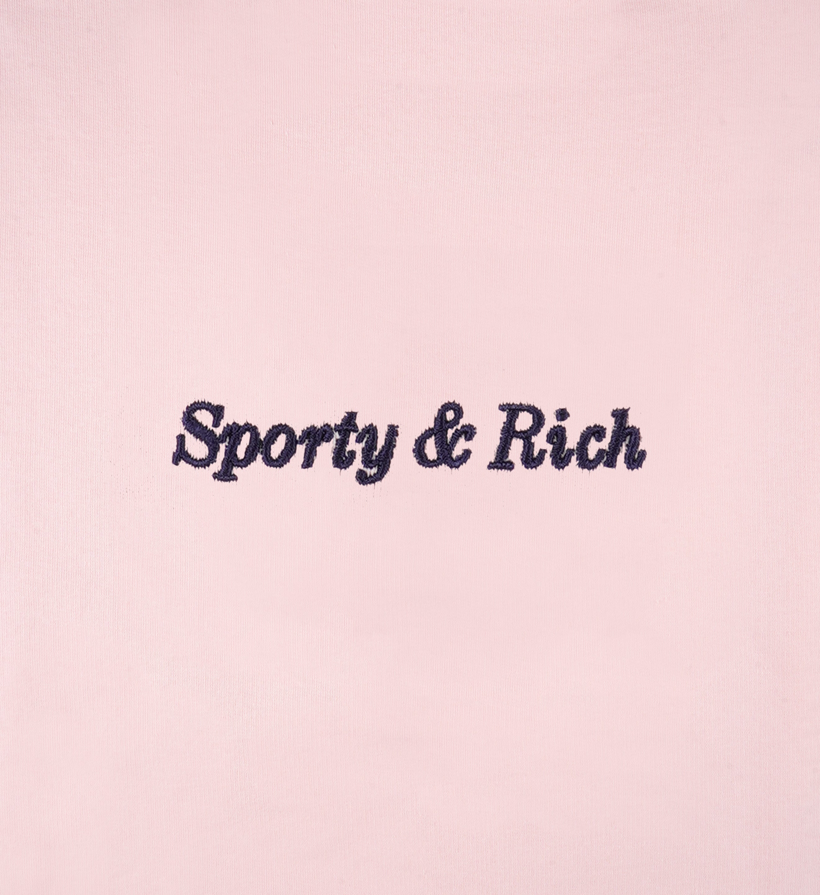 Eden Crest Crewneck - Pink Dolphin/Navy