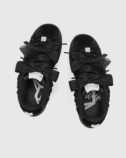 Expensed Black Satin