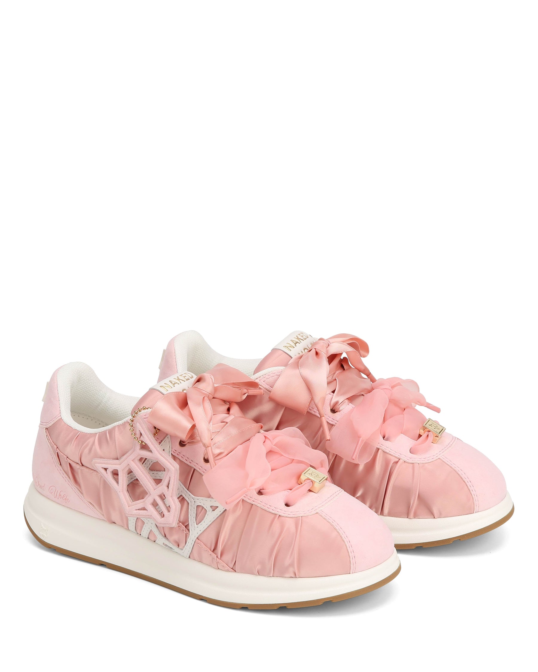 Expensed Pink Satin Scrunch