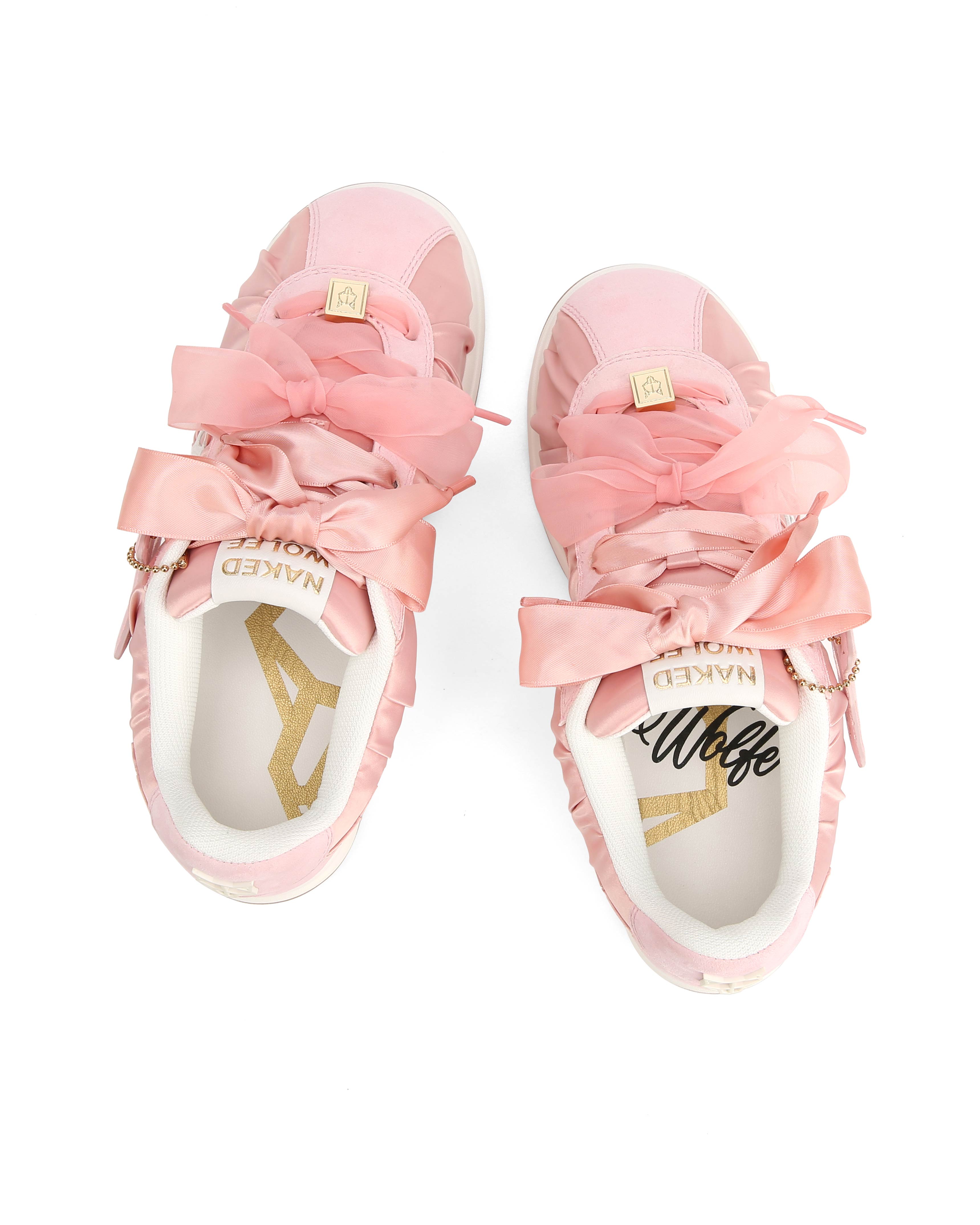 Expensed Pink Satin Scrunch