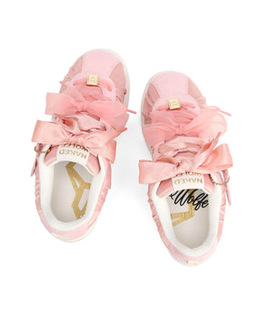 Expensed Pink Satin Scrunch