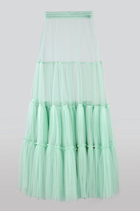 EXTRA VOLUME TIERED TULLE SKIRT