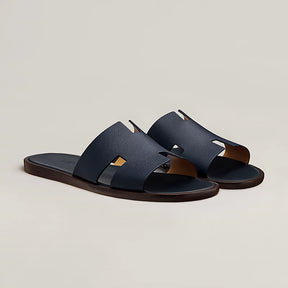 Hermès Oran Sandals – Navy Blue