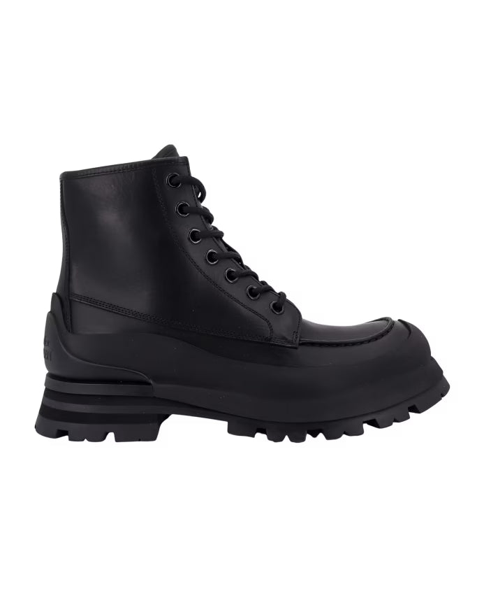 Italian Leather Lace-up Boots
