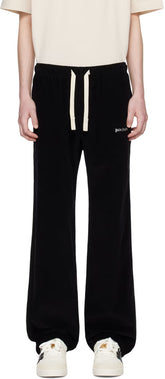 Black Embroidered Sweatpants