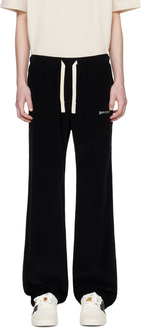Black Embroidered Sweatpants