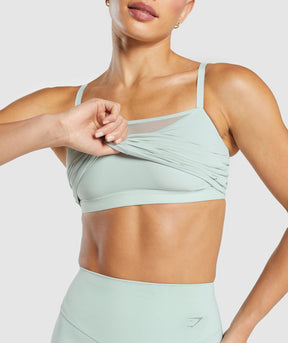 Gymshark Elevate Mesh Tank With Shelf - Morning Blue