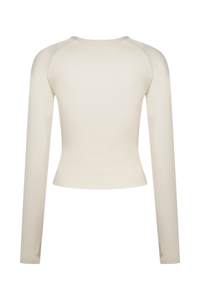 Eliana Long Sleeve Active Top - Ivory