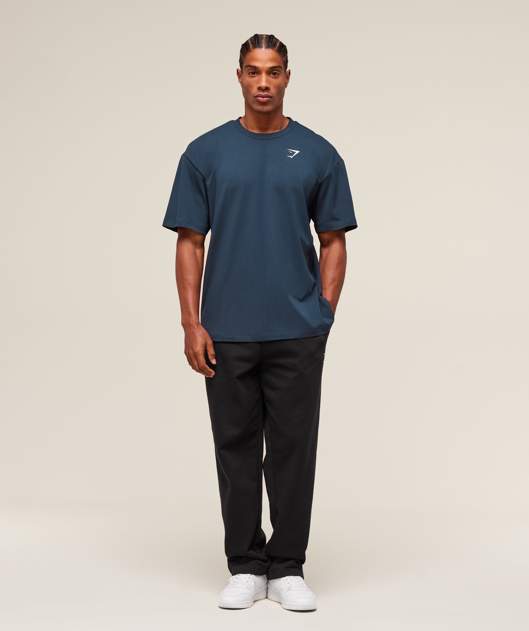 Gymshark Essential Oversized T-Shirt - Navy