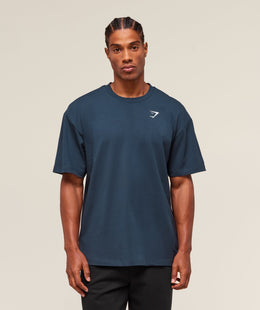 Gymshark Essential Oversized T-Shirt - Navy