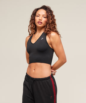 Gymshark Everyday Seamless Crop Tank - Black