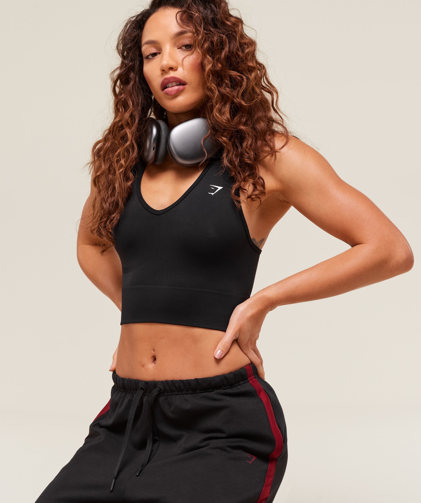 Gymshark Everyday Seamless Crop Tank - Black