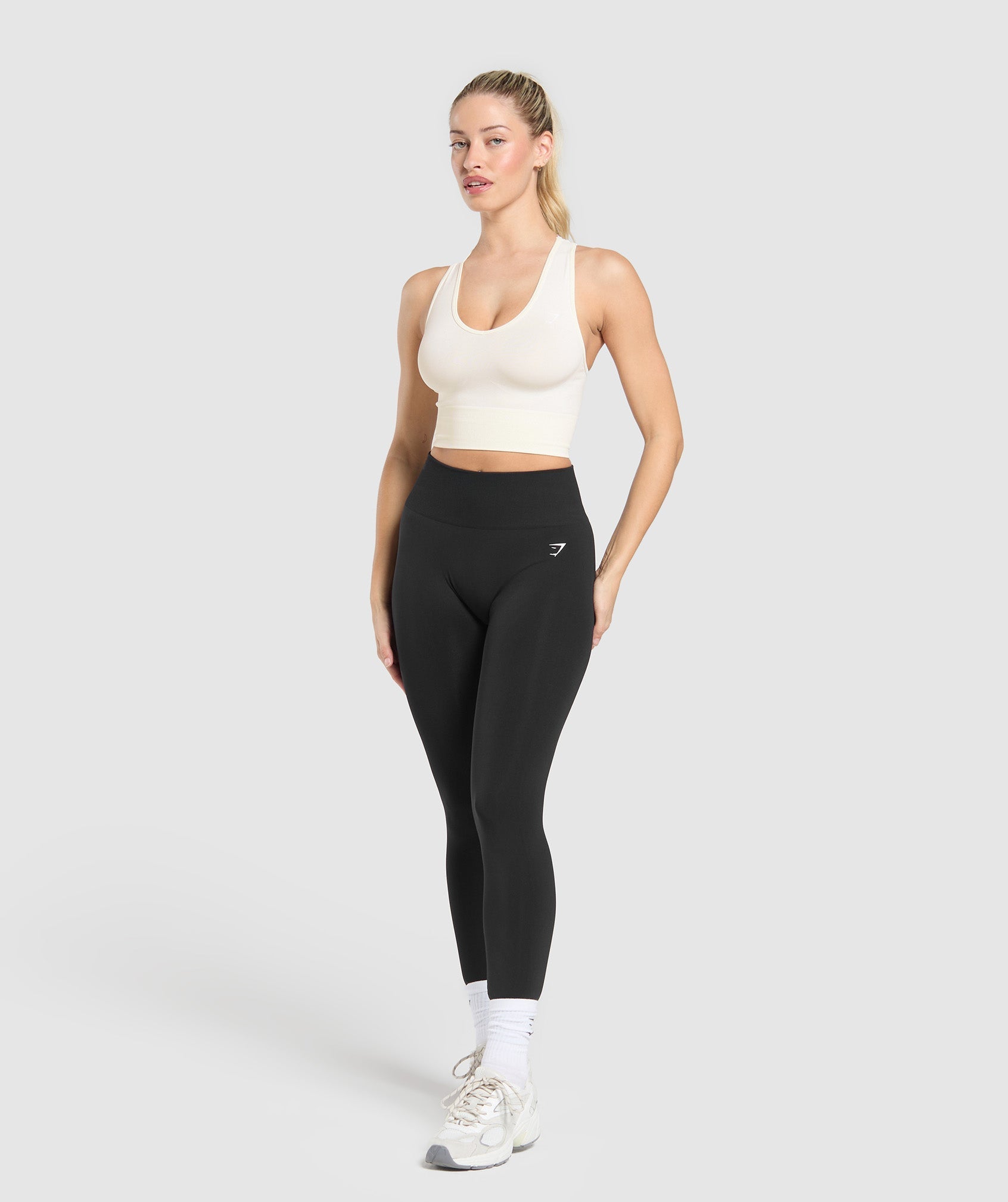 Gymshark Everyday Seamless Crop Tank - Soft White