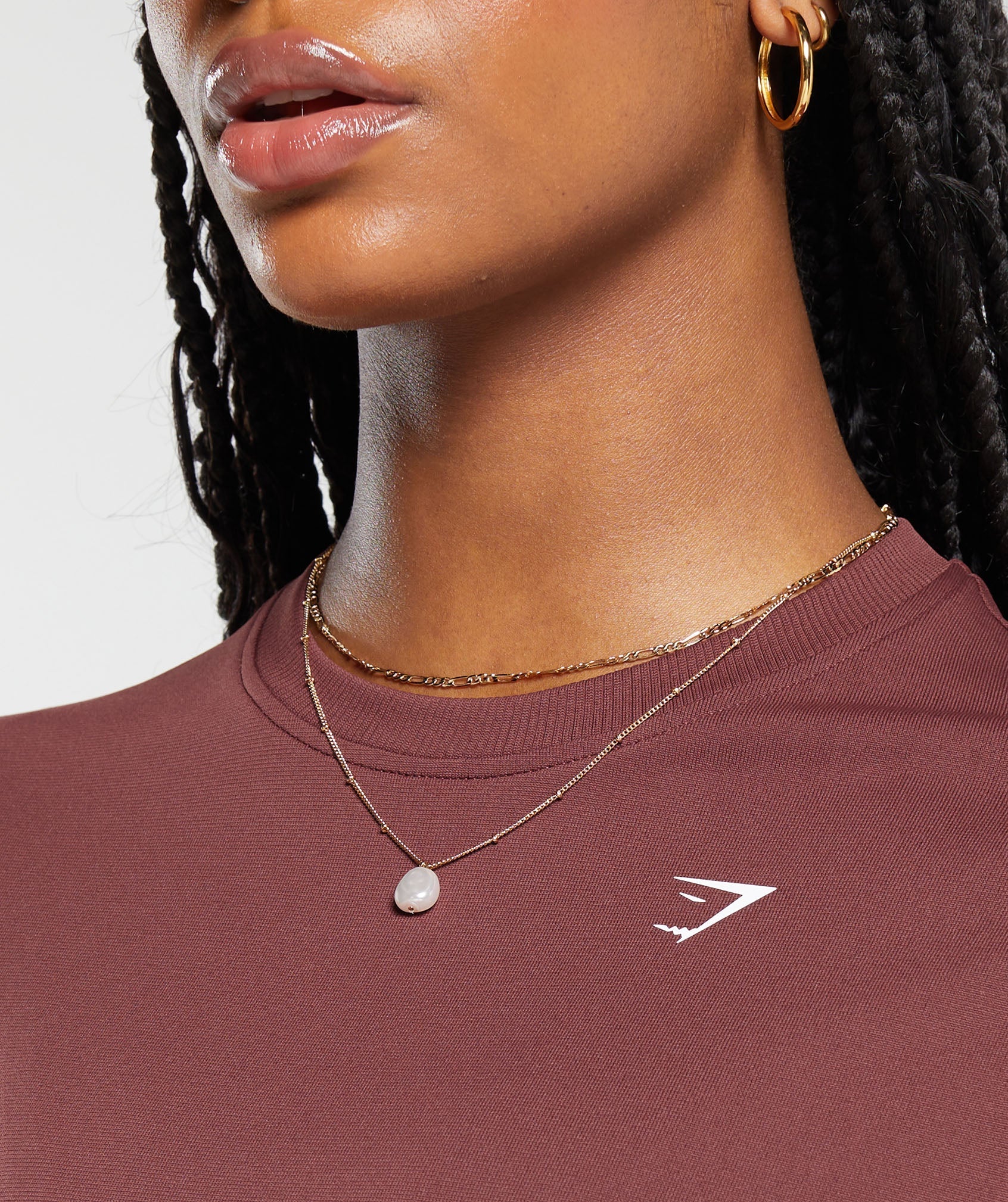 Gymshark Everyday Seamless T-Shirt - Burgundy Brown
