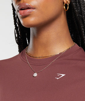 Gymshark Everyday Seamless T-Shirt - Burgundy Brown
