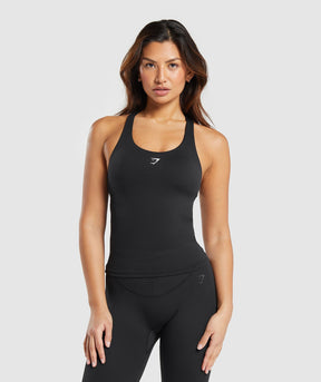 Gymshark Everyday Racer Back Tank With Shelf - Black