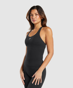 Gymshark Everyday Racer Back Tank With Shelf - Black