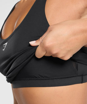 Gymshark Everyday Racer Back Tank With Shelf - Black